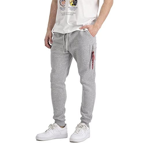 Image of Alpha Industries NASA Cargo Sweat Jogger Mens Sweatpants Grey Heather