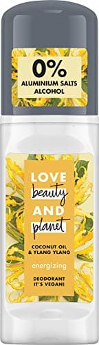 Image of Love Beauty And Planet Energizing Roll-On Deodorant for Underarm Care Coconut Oil & Ylang Ylang Flower Without Aluminium 1 Piece (50 ml)