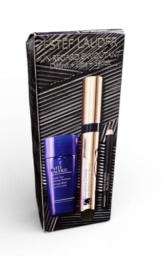 Image of Estee Mesmerizing Eyes - Define + Lift + Smolder includes: Lush Multiplying Volume Mascara, Gel eye pencil, eye makeup remover gift set. Lauder
