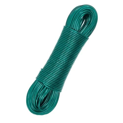 Image of Zinnia 60m Heavy-Duty Rotary Washing Line Replacement – PVC-Coated Outdoor Clothesline Cord – Durable All-Weather Line for Rotary Airers, Garden Dryers and Standard Washing Lines – Green