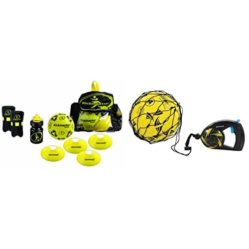 Image of Kickmaster Backpack Training Kit - Black/Yellow & Close Control Trainer - Black