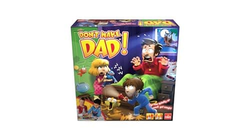 Image of Sshh, Don't Wake Dad! | Tip-Toe Quietly or You'll Get Caught! | Kids Action and Reflex Board Game | For 2-4 Players | Ages 5+