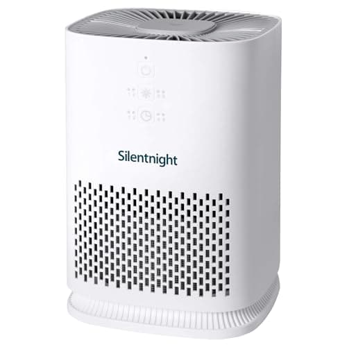 Image of Silentnight Airmax 800 Air Purifier - Ultra Quiet Air Purifier for Home Bedroom with 2 Stage H13 HEPA Filter Removing 99.9% of Particles - 4 Speed Settings, Built In Timer and Sleep Mode