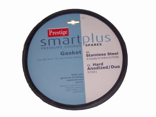 Image of Prestige Smartplus Stainless Steel Pressure Cooker Spares, Gasket-Black, stainless_steel, Packaging may vary