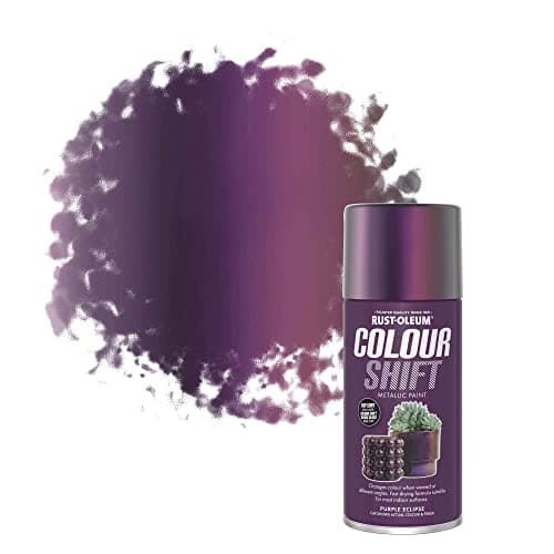 Image of Rust-Oleum 150ml Colour Shift Metallic Paint Spray Aerosol - Purple Eclipse