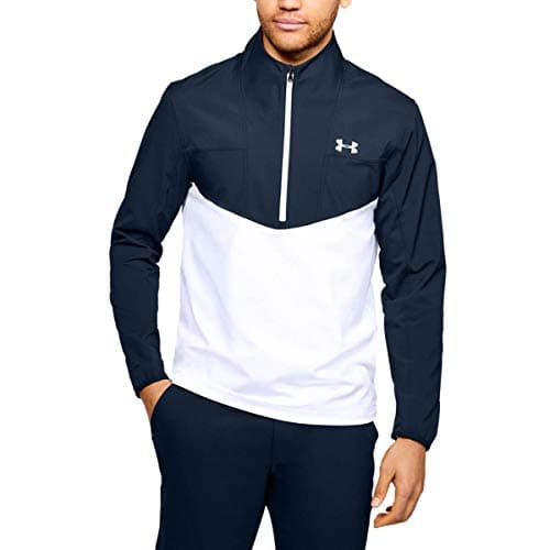 Image of Under Armour Men's Storm Windstrike Golf 1/2 Zip, Academy Blue (408)/White, XL