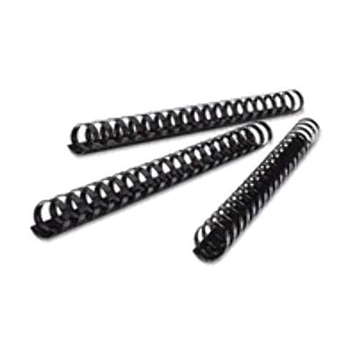 Image of GBC 4028182 CombBind Binding Combs, 25 mm, 225 Sheet Capacity, A4, 21 Ring, Black, Pack of 50