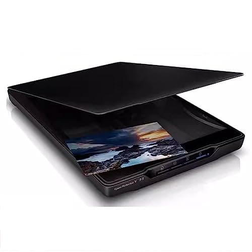 Image of Flatbed Scanner, A4 Large Format Document & Photo & Book Scanner, Auto-Scan, 4800 DPI Optical Resolution, Fast 9.9sec Scan Speeds for Home & Office