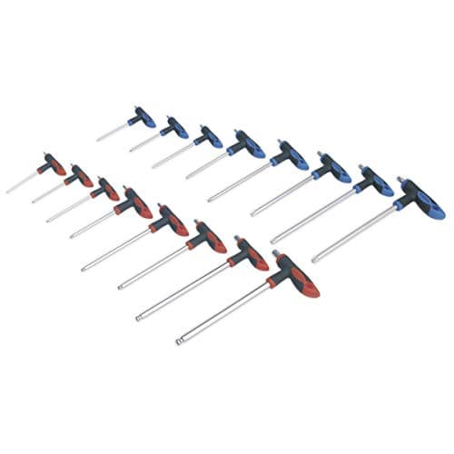 Image of Sealey Ak7147 T-Handle TRX-Star and Hex Key Set 16Pc