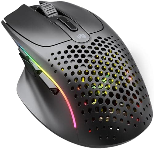 Image of GLORIOUS Gaming Model I 2 Wireless Gaming Mouse - Hybrid 2.4Ghz & Bluetooth, 75g Superlight, 9 Buttons (2 Swappable), RGB, PTFE Feet, MMO/MOBA/FPS, Long Battery Life, Side Thumb Rest - Black
