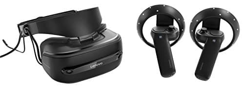 Image of Lenovo Explorer Mixed Reality Headset and Controllers - Windows 10 - Black - PC Compatible