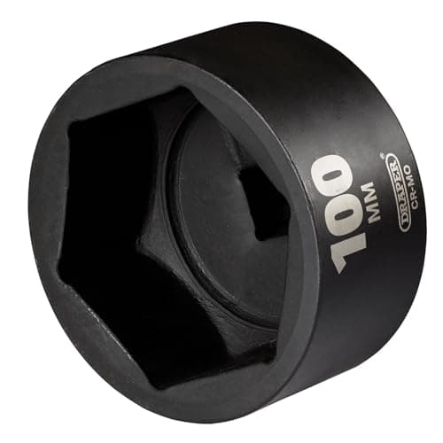 Image of Draper HI-TORQ Impact Socket, 1" Square Drive, 100mm - 08510-6-Point CR-MO Steel