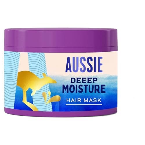 Image of Aussie Deeep Moisture Hair Mask 300ml. Rehydrates, Nourishes and Deeply Conditions Dry, Thirsty, Brittle Hair. Infused with Jojoba, Avocado and Australian Macadamia Nut Oils. Vegan and Cruelty-Free