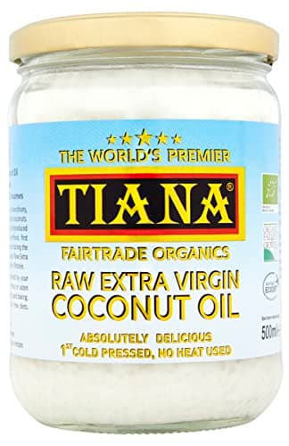 Image of Raw Extra Virgin Coconut Oil 500ml – Organic, First Cold-Pressed & Unrefined – Pure Coconut Oil for Cooking, Skin & Hair – Vegan, Keto & Fairtrade – TIANA