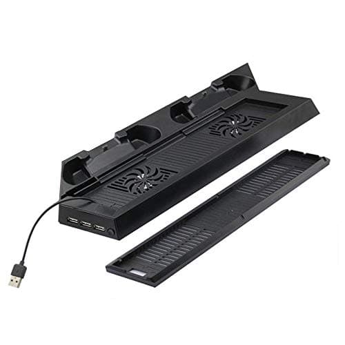 Image of OSTENT Multifunction Cooling Fan Cooler Dual Charging Dock Station USB Hub Stand for Sony PS4/Slim Console