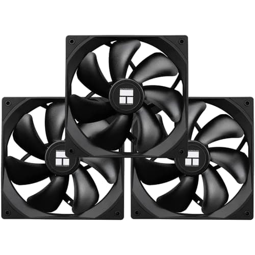 Image of Thermalright TL-C14C X3 CPU Fan 140mm Case Cooler Fan, 4Pin PWM Silent Computer Fan with S-FDB Bearing Included, 3 Packs Fan,up to 1500RPM Cooling PC Fan (Black)