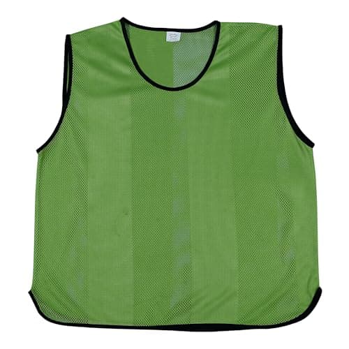 Image of Sterling Sports 5 X Training Bibs Sports Mesh Football Bibs Adult (Pack of 5) - Quick Dry Football Training Equipment For Soccer, Rugby, Basketball & Cricket Bibs (Green, Senior Mens)