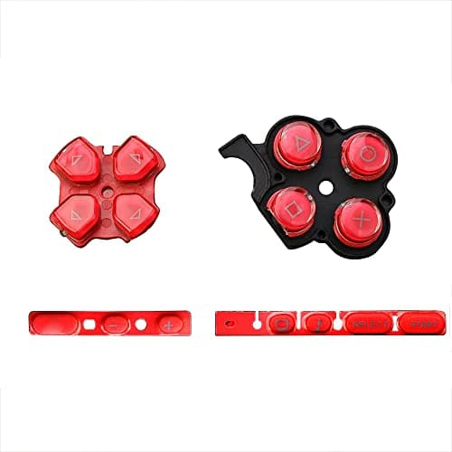 Image of OSTENT Buttons Key Pad Set Repair Replacement for Sony PSP 3000 Series Console - Color Red