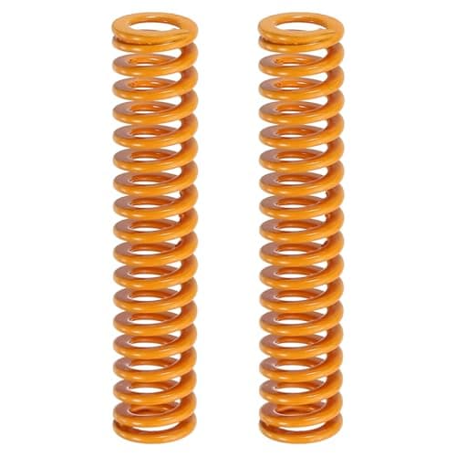 Image of sourcing map 2pcs 3D Printer Heating Bed Spring, 8mm OD 40mm Length Light Load Compression Mould Die Spring 3D Printer Compression Spring for 3D Printer Electric Part, Yellow