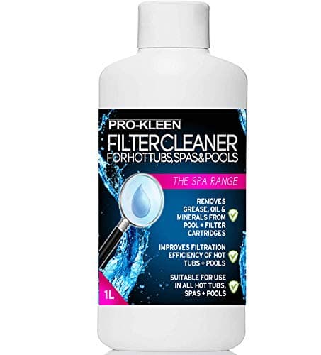 Image of 1L of Pro-Kleen Hot Tub, Pool & Spa Filter Cartridge Cleaner - Improves Efficiency of Filter - Suitable for all Hot Tubs, Pools & Spas - Deeply Cleans and Removes Oils, Grease and Minerals