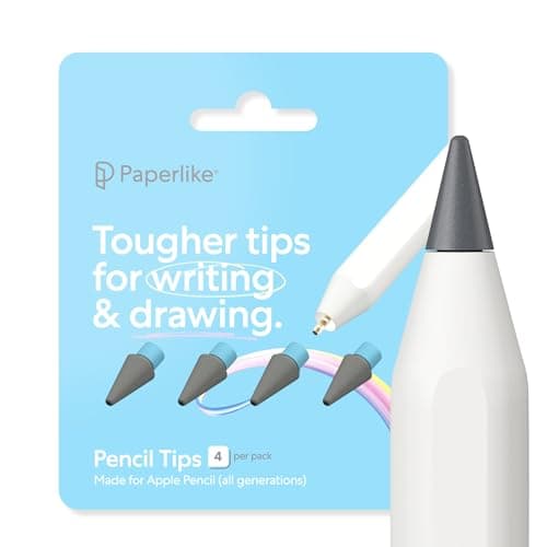 Image of Paperlike® Pencil Tips (4x) for Apple Pencil 1st & 2nd Gen, USB-C & Pro – 10x More Durable, Subtle boost in control on paper-feel screen protectors