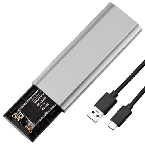 Image of AXFEE M.2 NVMe SSD Enclosure, USB 3.2 Gen 2 NVMe Enclosure, Aluminum Tool-Free Nvme External-enclosure, 10Gbps USB C nvme-adapter Support UASP & TRIM for M & M+B Key in 2230/2242/2260/2280 SSDs