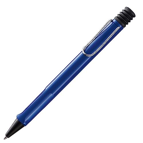 Image of Lamy safari blue - Ballpoint Pen with ergonomic grip & line width M - for pleasant long writing - made of robust ASA plastic – including large capacity refill M 16 in blue