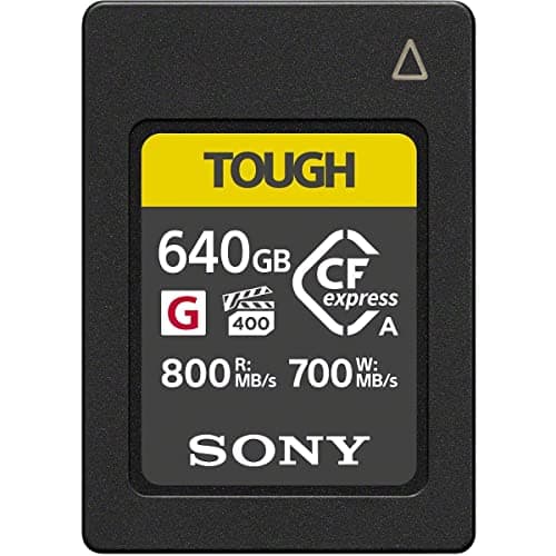 Image of Sony VPG400 Tough CFexpress High Speed Flash Memory Card - Class G, 640 GB - Type A (800 MB/s Read and 700 MB/s Write Read) - CEA-G640T