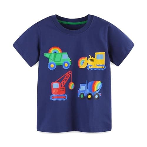 Image of White Tshirt Boys, Boys T Shirts: Lightweight Loose Kids Clothes Fashion Breathable Wear-Resistant Childrens Tops Comfortable Casual Soft Boy Clothing White 6 Jahre