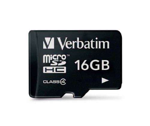 Image of Verbatim 44007 16GB Class 4 Micro SDHC Card