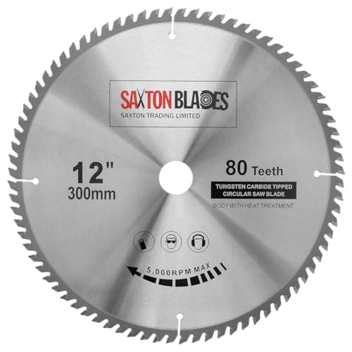 Image of Saxton TCT Circular Wood Saw Blade 300mm x 30mm x 80T for Bosch, Makita etc Fits 305mm Saws