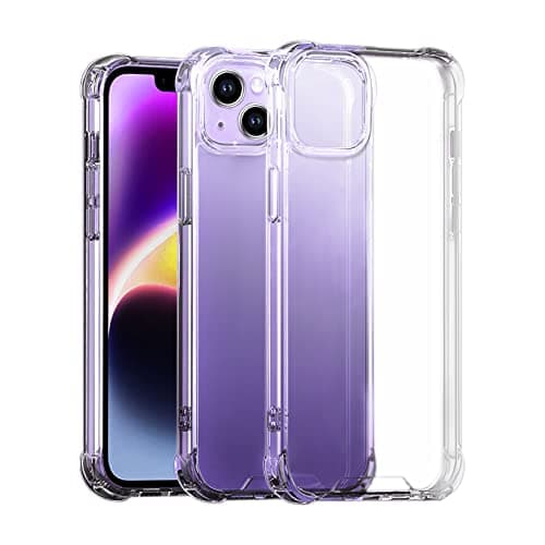 Image of Melomon Case Compatible with iPhone 14 (6.1-Inch), Slim Soft TPU & Shockproof Anti-Scratch Hard PC Back, (Airbag Protection) Bumper Protective Cover for iPhone 14 - HD Clear