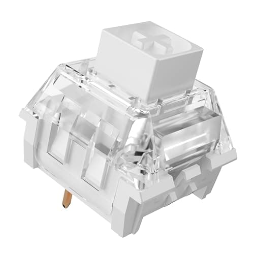 Image of Zjmehty Kailh Box Pro Switch for Mechanical MX Keyboard, 3-pin, Thick, Click/Firm Response, Gaming, RGB/Crunchy Sound Switches (Box White Pro, 108 pieces)