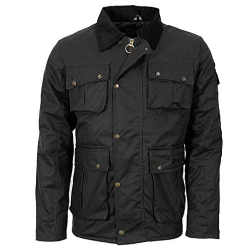 Image of Game Technical Apparel Mens Utilitas II Antique Wax Jacket with Diamond Quilted Lining (L, Black - BLK)