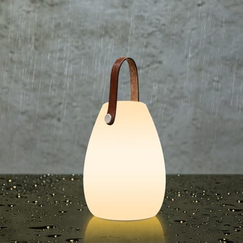 Image of FUYO Portable Outdoor Table Lamp, Dimmable Rechargeable Night Lights w/Remote and 7 RGB Colors, IP44 Water-Resistant Hanging Camping Lantern for Patio, Tent, Bedroom, Garden, Emergency