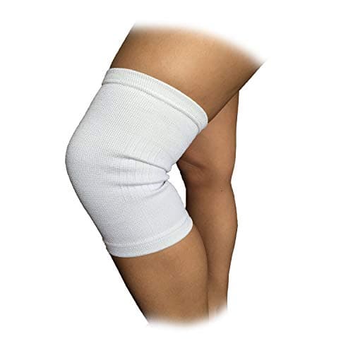 Image of CS Medic Elastic Knee Sprain Injury Compression Support Bandage for Knee Pain Relief and Stabilisation (Large)