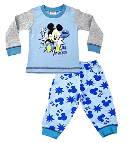 Image of Disney Mickey Mouse Baby Boy 2 Piece Pyjama Set Cutie 9-12 Months