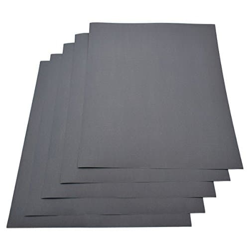 Image of 5 Sheets -Grit 800 Waterproof Paper 230 x280mm Wet/dry Silicon Carbide
