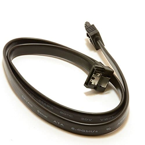 Image of kenable SATA 3 Locking Plug to Right Angle Plug 6Gb High Speed Cable Lead 50cm
