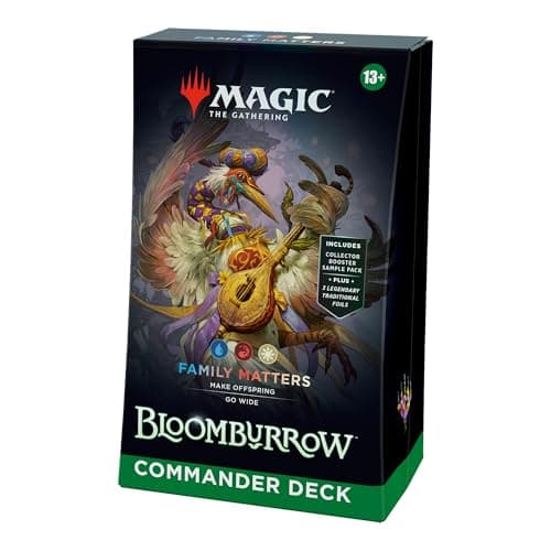 Image of Magic: The Gathering Bloomburrow Commander Deck - Family Matters (100-Card Deck, 2-Card Collector Booster Sample Pack + Accessories) (English Version)