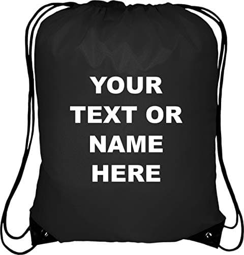 Image of Ultimate-Line Personalised Drawstring bag (Black)