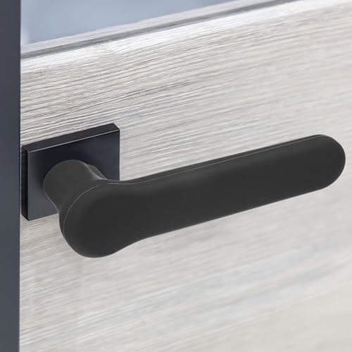 Image of PATIKIL 5.9 Inch Door Handle Cover Silicone Sleeve Protector, Cushion Cover Protect Hands for Kitchen Bedroom Bathroom, Black