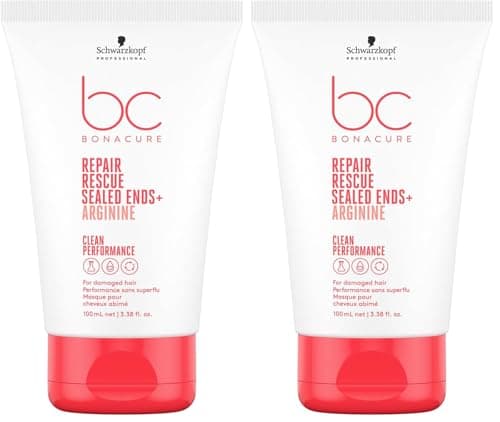 Image of Schwarzkopf Professional Bonacure Repair Rescue Sealed Ends Intensive Cream Serum For Damaged Hair Vegan Care Complex Arginine Less Hair Breakage Stronger Hair Elasticity Improved Combability 100 ml