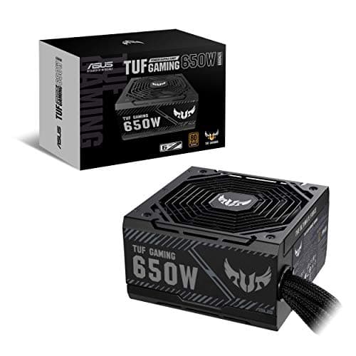 Image of ASUS ASUS TUF Gaming 650W Bronze PSU (Power Supply, 80 PLUS Bronze, Military-grade Certification, Dual ball Fan Bearings, Protective PCB Coating, Axial-tech Fan Design, 0dB Technology, Sleeved Cables)