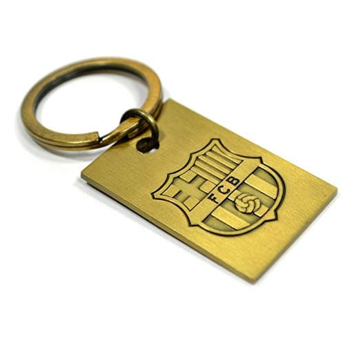 Image of FC Barcelona Vintage Embossed Metal Key Ring