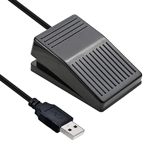 Image of iKKEGOL USB Foot Pedal, USB Single Foot Switch Game Control, One Key Programmable Footswitch Map Mouse Keyboard for Video Game Push to Talk, Transcription HID