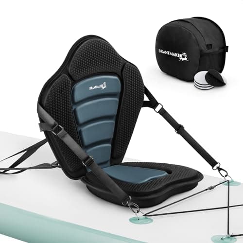 Image of BRANTMAKER Paddle Board Seat, Universal Kayak Seat, Thicken Cushion for Inflatable Paddleboard, Sup, Canoe, Ocean Kayak