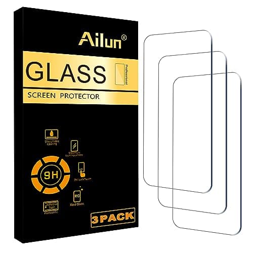 Image of Ailun Glass Screen Protector for iPhone 16 Plus/iPhone 15 Plus/iPhone 15 Pro Max [6.7 Inch] Display 3 Pack Tempered Glass, Sensor Protection, Dynamic Island Compatible, Case Friendly