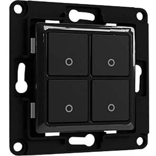Image of Home Shelly Accessories "Wall Switch 4" Wandtaster 4-fach Schwarz