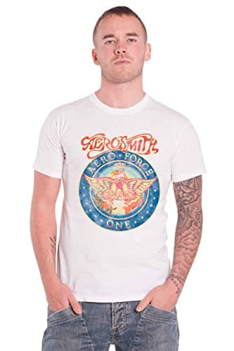 Image of Aerosmith - Aero Force Unisex Medium T-Shirt - White